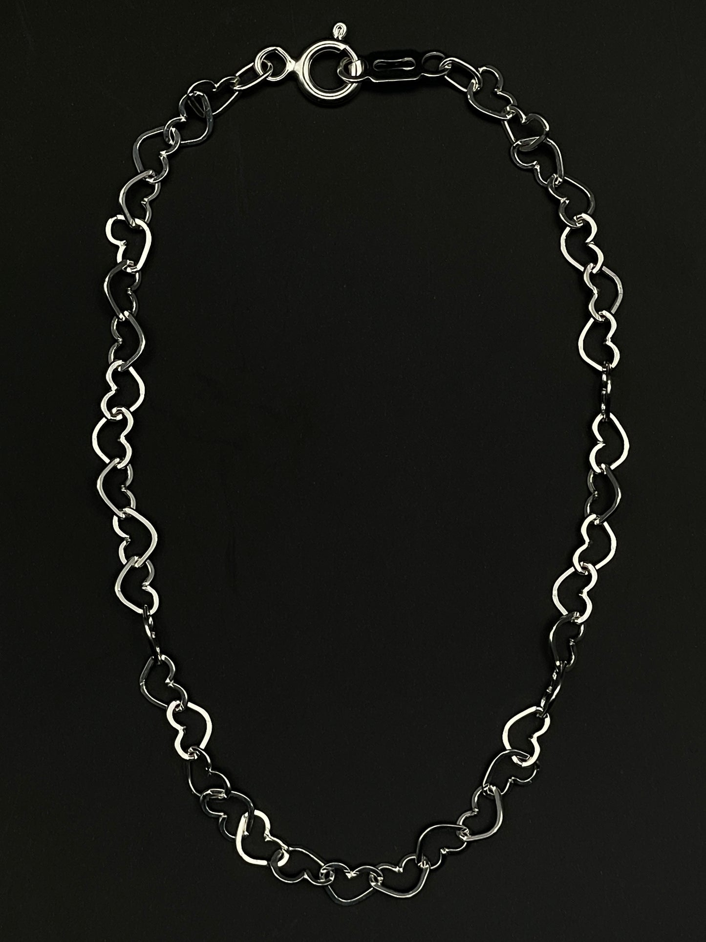 Sterling Silver Hearts Bracelet