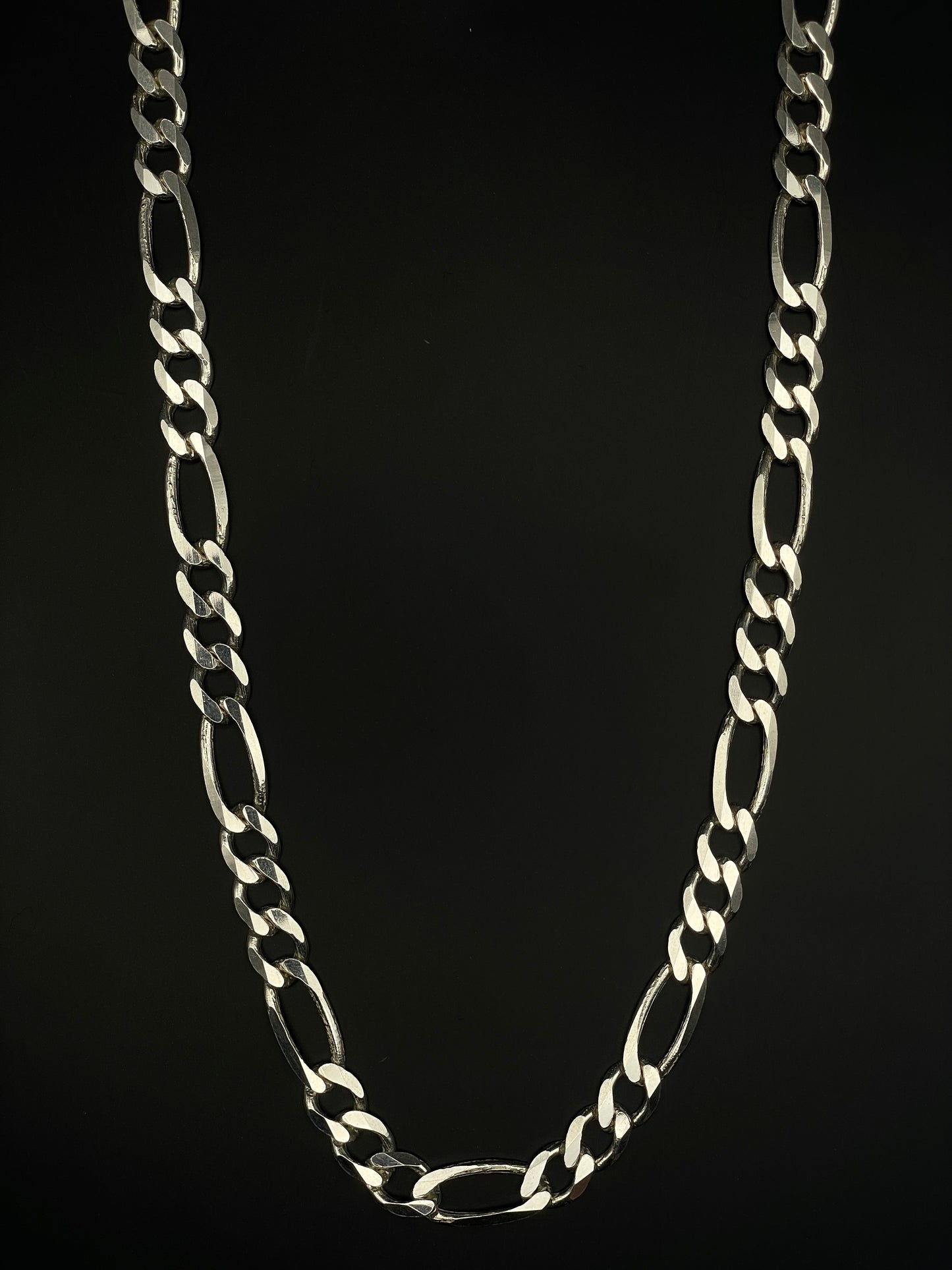 Sterling Silver Figaro Chain