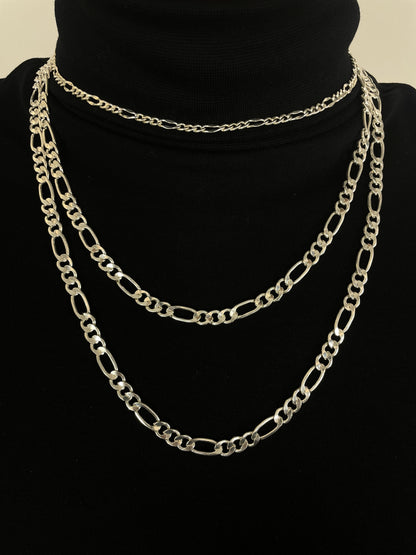 Sterling Silver Figaro Chain